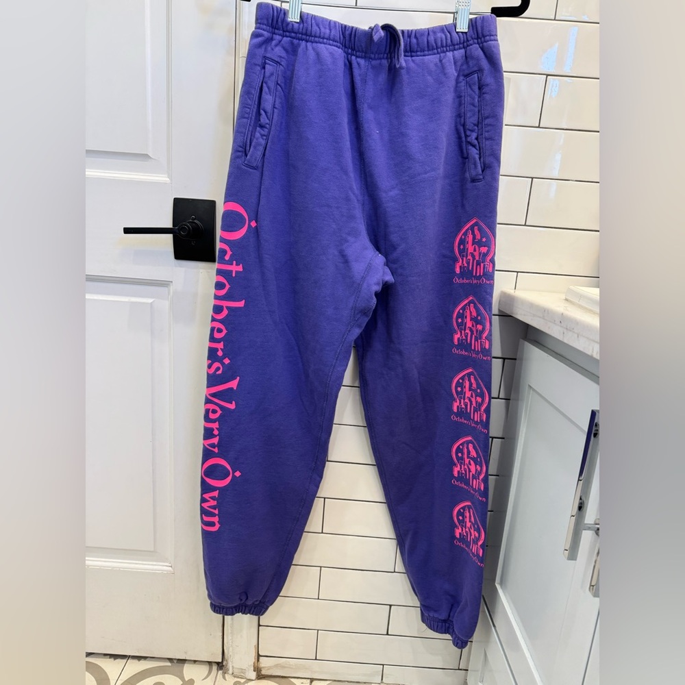 October Love Kids Purple Joggers with Pink Accents